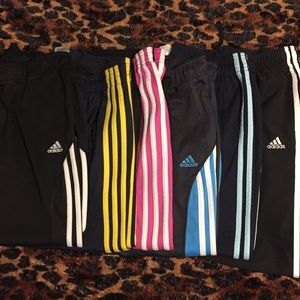 6 pairs of Adidas pants